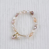 Colorful Freshwater Pearl Cuff Bangles Bracelet