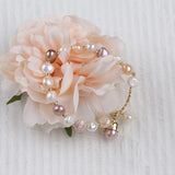 Colorful Freshwater Pearl Cuff Bangles Bracelet