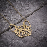 Bulldog Pendant Women Silver Geometric Jewelry
