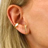 925 Silver Stud Earrings with Clear Zircon for Women