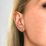 925 Silver Stud Earrings with Clear Zircon for Women