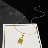 Lock Pendant Necklace Original Quality Women's