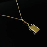 Lock Pendant Necklace Original Quality Women's