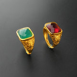 Men's 24k Couple Engagement Wedding Rings Jewelry