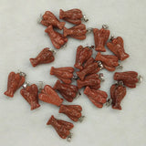 20pcs/lot Sand Stone Carved Angel Charms Pendants for DIY Jewelry Making