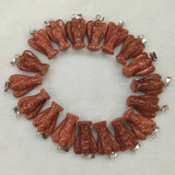 20pcs/lot Sand Stone Carved Angel Charms Pendants for DIY Jewelry Making