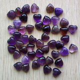 10mm 30pcs/lot Purple Crystal Heart Shape Cabochons Beads for Jewelry Making