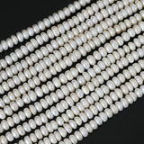 Freshwater Pearl Rondelle Beads for DIY Jewelry, 15inch