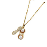 Peanut Necklace Female Fairy Water Wave Chain