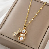 Peanut Necklace Female Fairy Water Wave Chain