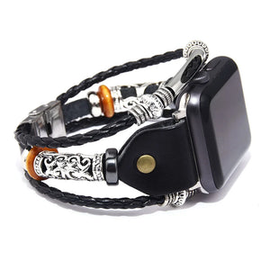 Punk Leather Bracelet High-End Strap Intelligent Bracelet