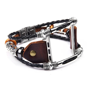 Punk Leather Bracelet High-End Strap Intelligent Bracelet