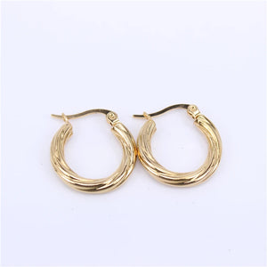 Round Circle Hoop Earrings For Women LH619