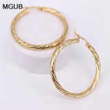 Round Circle Hoop Earrings For Women LH619