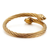 Stainless Steel Lion Bracelet for Men