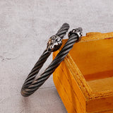 Stainless Steel Lion Bracelet for Men