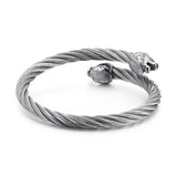 Stainless Steel Lion Bracelet for Men
