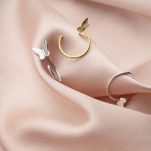 Butterfly 925 Sterling Silver Stud Earrings for Women