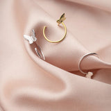 Butterfly 925 Sterling Silver Stud Earrings for Women