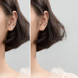 Butterfly 925 Sterling Silver Stud Earrings for Women