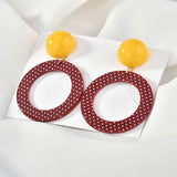 Round Acrylic/Resin Earrings/Necklace Charms DIY Jewelry Pendants