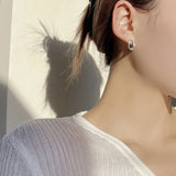 Trendy S925 U Shape Hoop Sterling Silver Earring