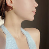 Trendy S925 U Shape Hoop Sterling Silver Earring