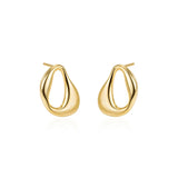 Trendy S925 U Shape Hoop Sterling Silver Earring
