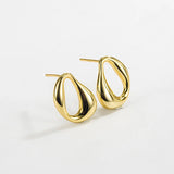 Trendy S925 U Shape Hoop Sterling Silver Earring