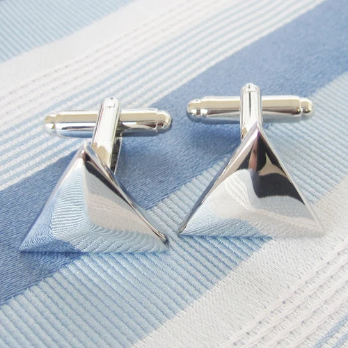 Triangle Cufflink Cuff Link 4 Pairs