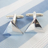 Triangle Cufflink Cuff Link 4 Pairs