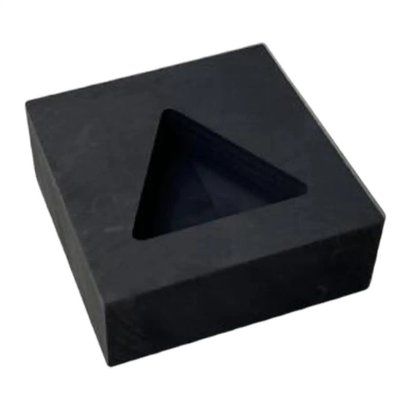 Triangle Graphite Ingot Mold Crucible for Metal Casting Silver Copper Melting