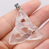 Celtic Knot Pendants Natural Stone Charms for DIY Jewelry