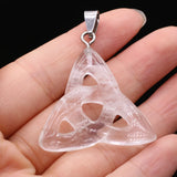 Celtic Knot Pendants Natural Stone Charms for DIY Jewelry