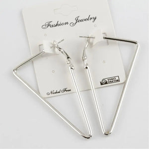 Triangle Metal Stud Earrings