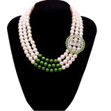 Greek Club Sorority Pearl Necklace Set