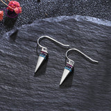 Triangle Zircon 925 Sterling Silver Earrings for Women