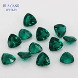 Malachite Green Glass Beads Princess Cut 3x3~10x10mm