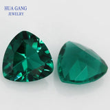 Malachite Green Glass Beads Princess Cut 3x3~10x10mm