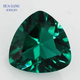 Malachite Green Glass Beads Princess Cut 3x3~10x10mm