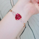 Triangle Austrian Crystal Womens Bangle Bracelet