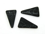 Turquoise Stone 17x9mm Mixed Equilateral Triangle Flat Stone