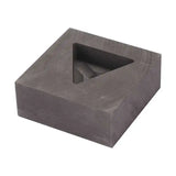 Triangular Graphite Ingot Mold Crucible Mould for Silver Jewelry Melting