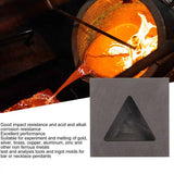 Triangular Graphite Ingot Mold Crucible Mould for Silver Jewelry Melting
