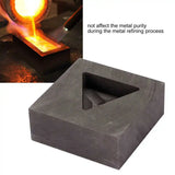 Triangular Graphite Ingot Mold Crucible Mould for Silver Jewelry Melting
