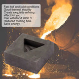 Triangular Graphite Ingot Mold Crucible Mould for Silver Jewelry Melting