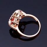 Tricolor Cubic Zircon Rings with Stones Costume Jewelry Mood Ring