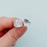 12mm Trilliant Fancy Stone Earrings Bases with French Hook Lever Back