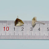 12mm Trilliant Fancy Stone Earrings Bases with French Hook Lever Back