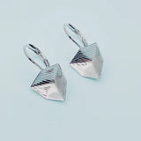12mm Trilliant Fancy Stone Earrings Bases with French Hook Lever Back